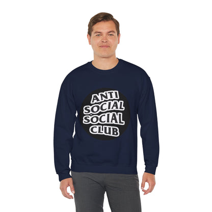 Crewneck Sweatshirt - Anti Social Club Edition, Cozy Sweatshirt, Streetwear Fashion, Gift for Introverts, Lounge Wear, Casual Outfit