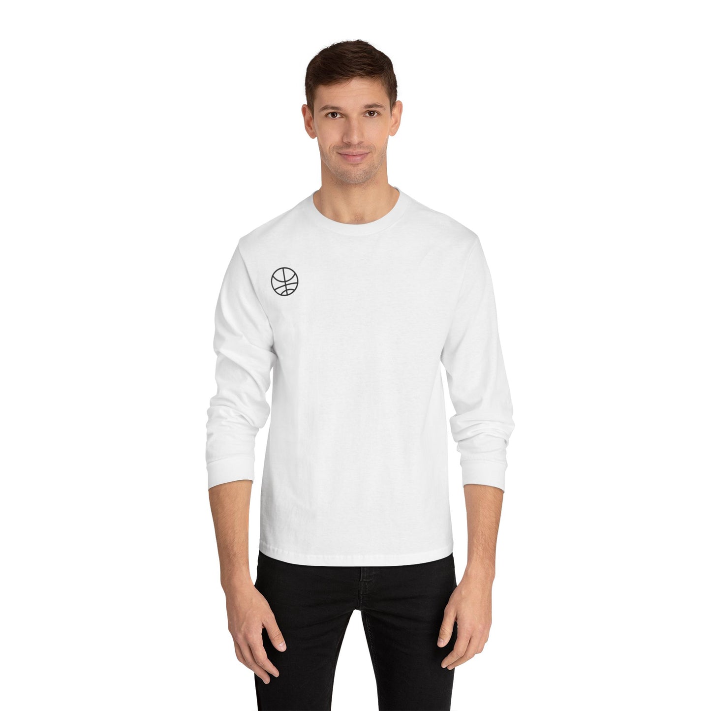 Minimalist Graphic Long Sleeve T-Shirt,  Casual Wear, Everyday Comfort, Stylish Layering Essential, Gift for Friends