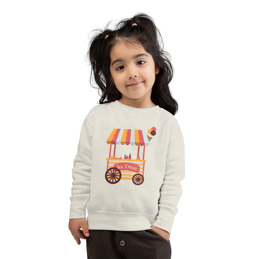Ice Cream Stand Toddler Sweatshirt, Cute Kids Pullover, Summer Outfit, Gift for Birthday, Ice Cream Party Apparel