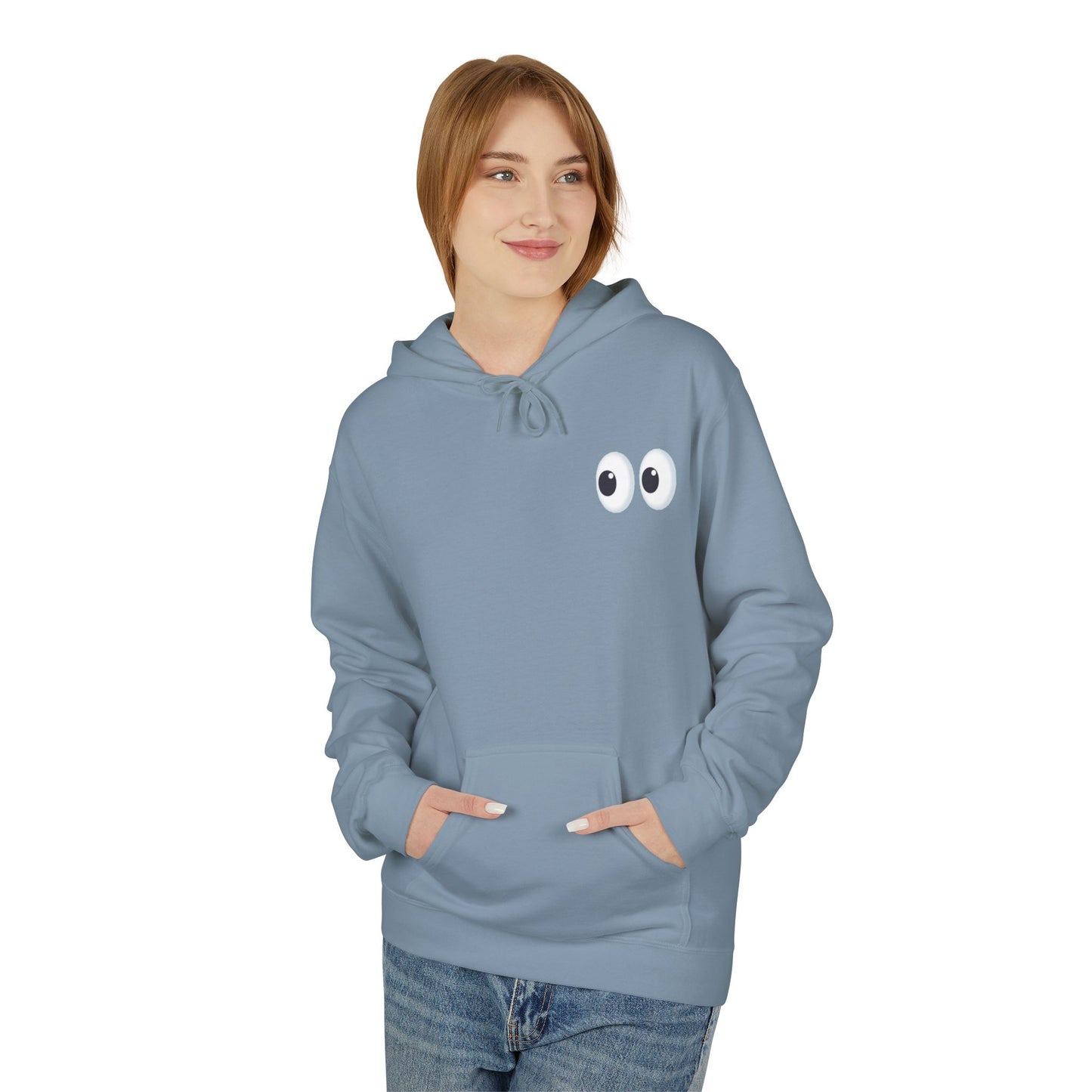 Playful Eyes Fleece Hoodie - Fun Sweatshirt for Unique Style,  Cozy Wear, Perfect Gift for All Occasions, Casual Outfits, Daily [...]