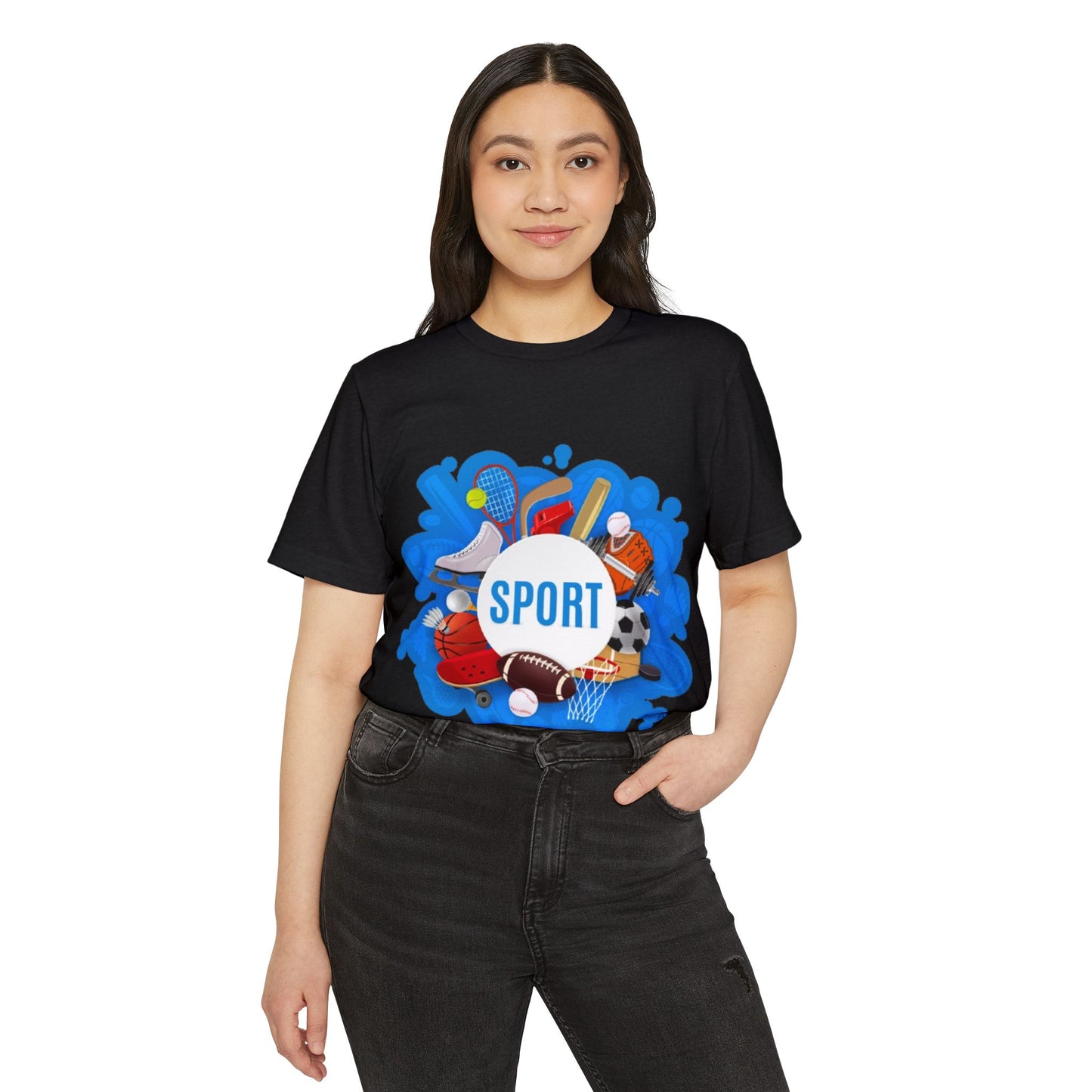 Sporty Recycled Organic T-Shirt for Active Lifestyle, Eco-Friendly Tee, Gift for Fitness Lovers, Perfect for Sports Events, Casual Wear