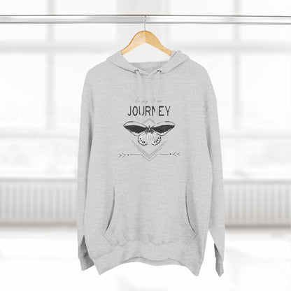 Journey Fleece Hoodie - Cozy White Pullover for Adventurers