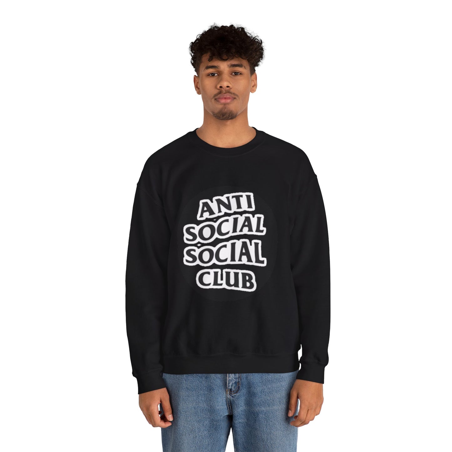 Crewneck Sweatshirt - Anti Social Club Edition, Cozy Sweatshirt, Streetwear Fashion, Gift for Introverts, Lounge Wear, Casual Outfit