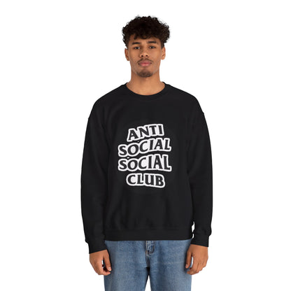 Crewneck Sweatshirt - Anti Social Club Edition, Cozy Sweatshirt, Streetwear Fashion, Gift for Introverts, Lounge Wear, Casual Outfit