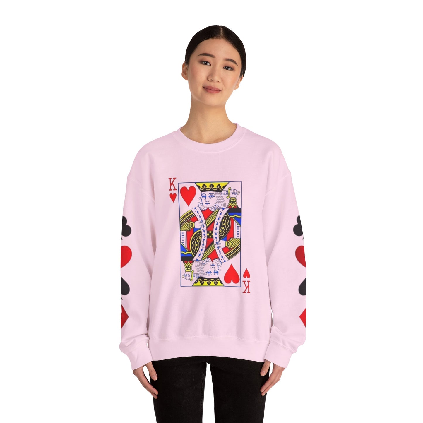 Playing Card King Sweatshirt -  Crewneck, Cozy Fashion, Great for Gamers, Casual Wear, Perfect for Game Night, Gift Idea