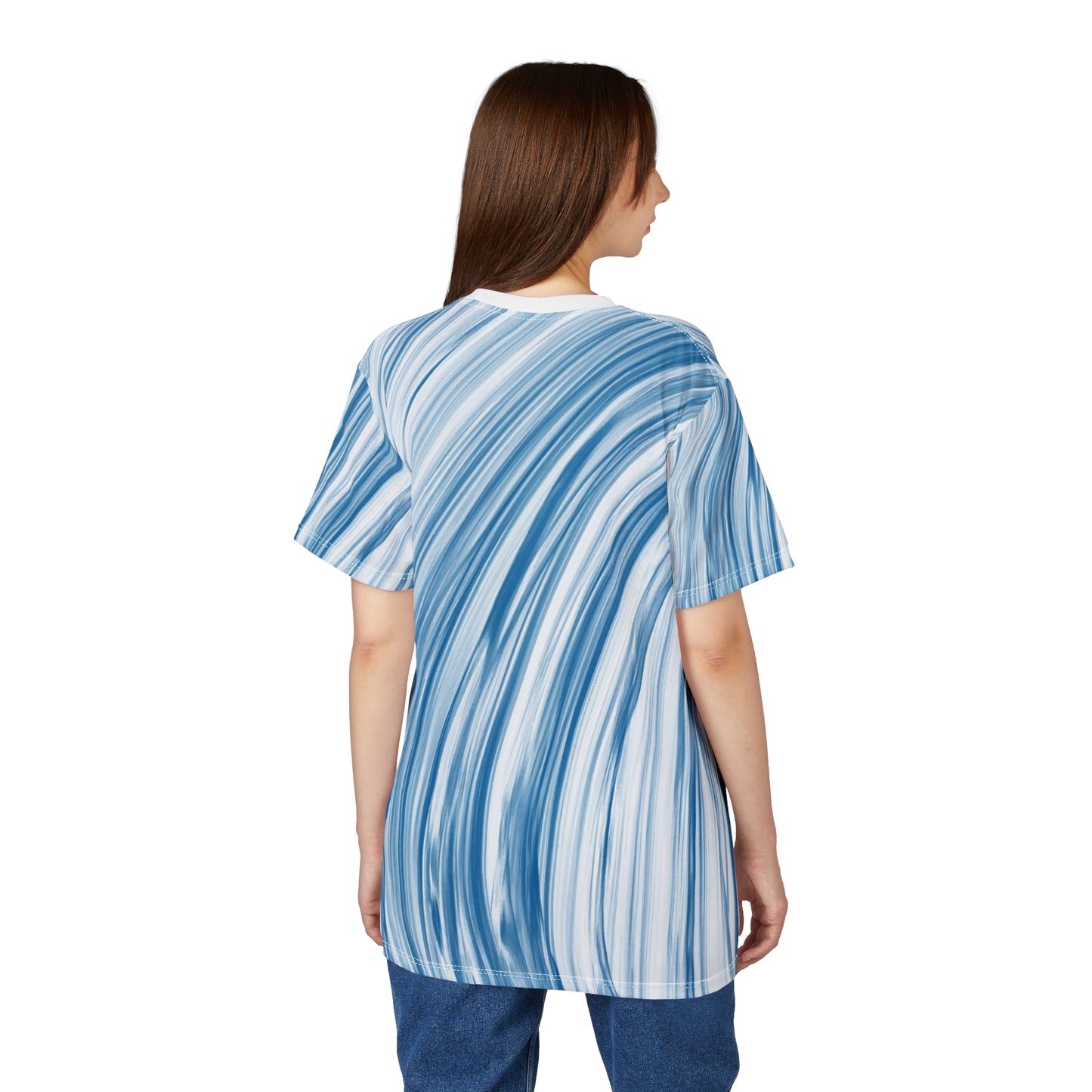 Stylish  Cut & Sew Tee, Casual Summer Shirt, Beach Wear, Gift for Him/Her, Colorful AOP Tee