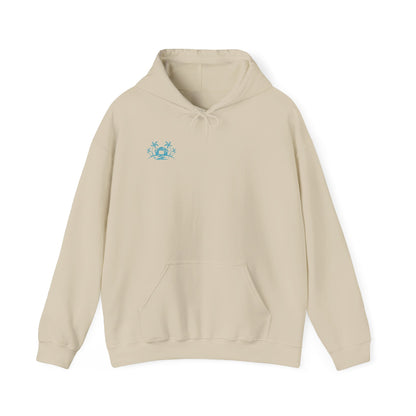 Cozy Star Emblem  Hooded Sweatshirt - Perfect Gift for Friends, Casual Wear, Outdoor Activities, Cozy Layering, Winter Essentials