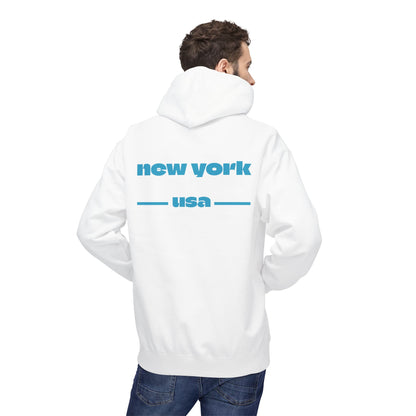 New York Star Hoodie, Fleece Sweatshirt, Casual Streetwear, Perfect Gift for Travelers, Cozy Hoodie, Summer Essential