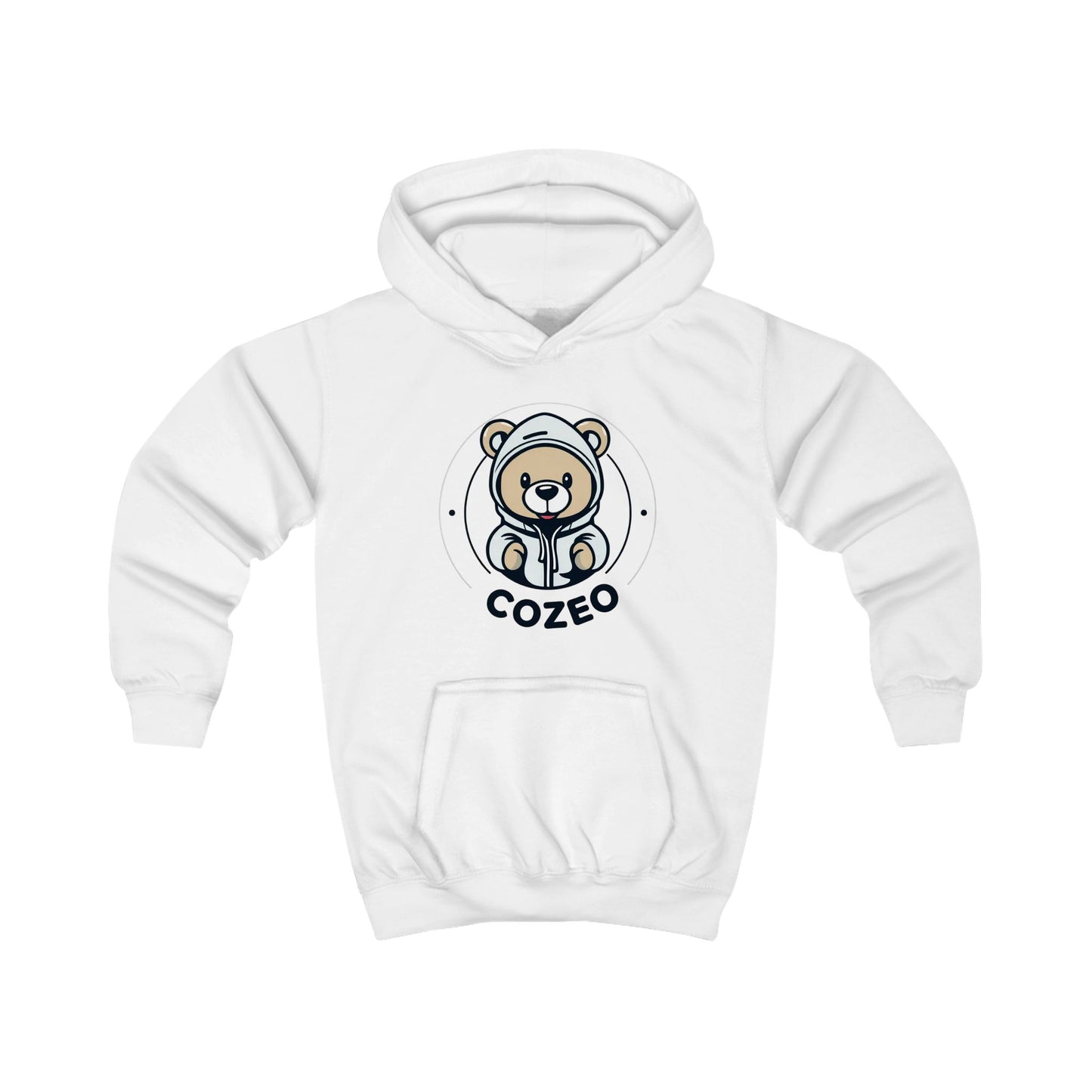 Cozy Bear Kids Hoodie, Cute Animal Pullover, Children's Gift, Adorable Hoodie for Boys & Girls, Perfect for Birthdays, Winter Wear