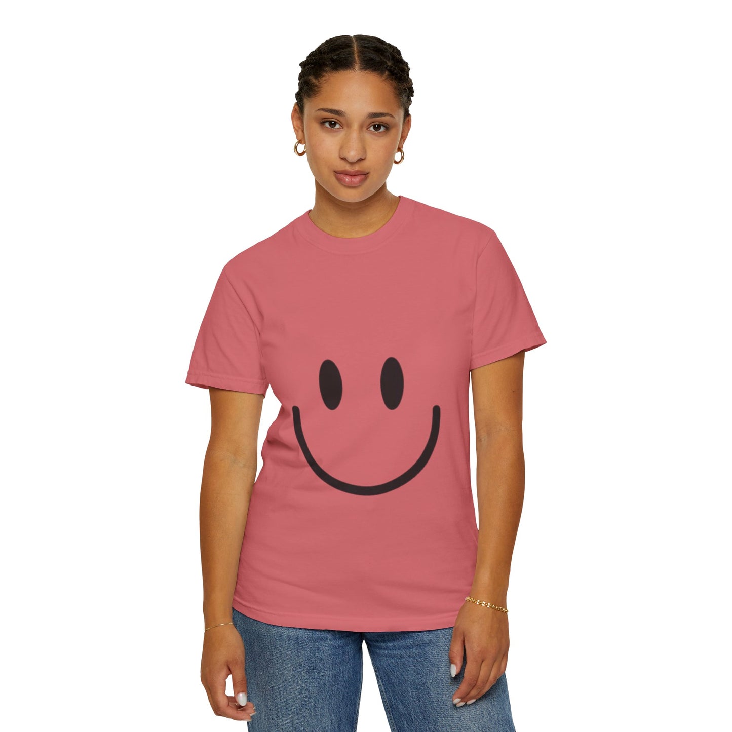 Smiley Face  T-Shirt, Fun Graphic Tee, Casual Wear, Gift for Friends, Positive Vibes Shirt, Happy Birthday Gift, Summer Essentials