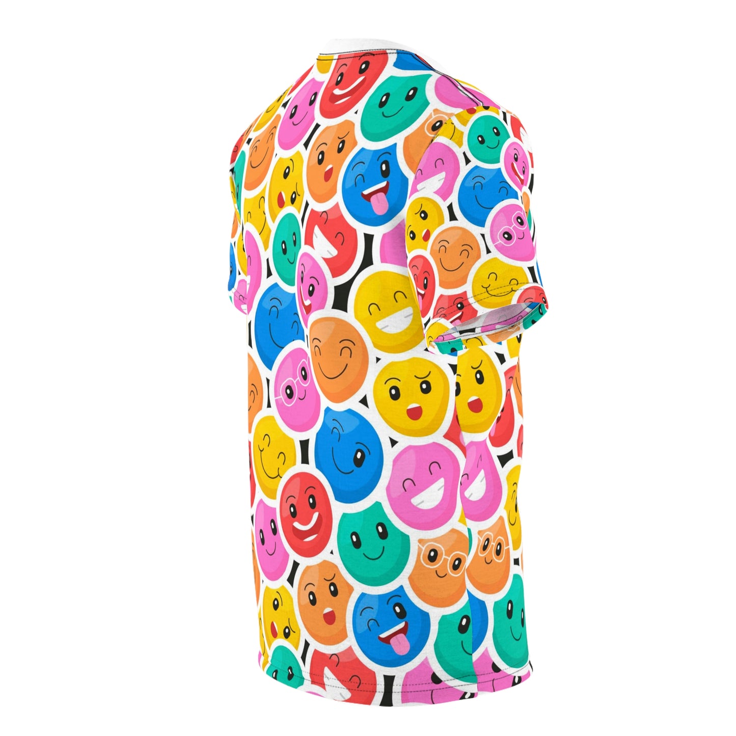 Colorful Emoji Tee, Fun & Quirky Graphic Shirt, Gift for Friends, Casual Wear, Birthday or Party Attire