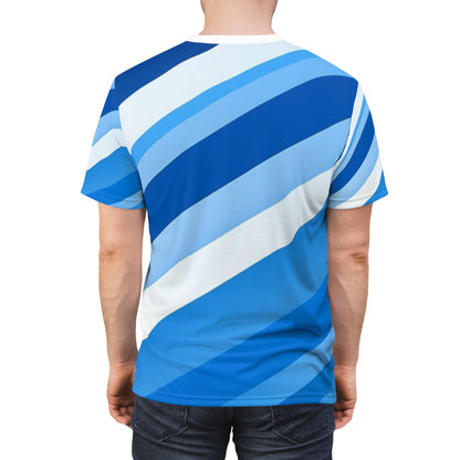 Stylish  Cut & Sew Tee, Casual Summer Shirt, Beach Wear, Gift for Him/Her, Colorful AOP Tee