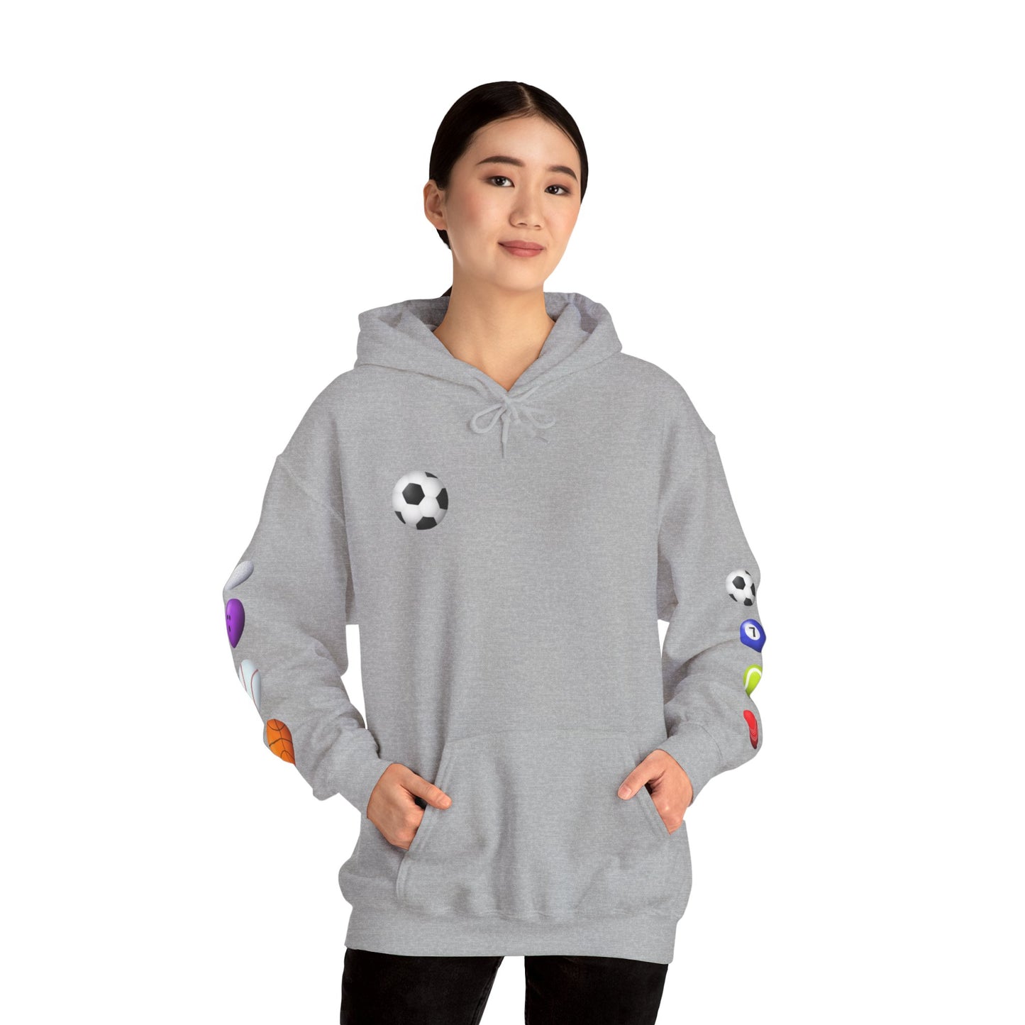 Sports-Themed Hoodie, Perfect for Athletes, Gifts for Sports Lovers, Cozy Sweatshirt for Game Days, Casual Wear
