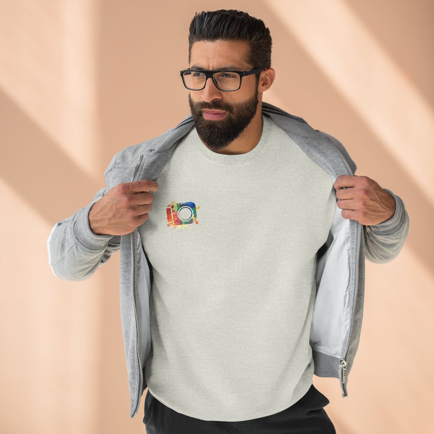 Vibrant Art Crewneck Sweatshirt, Cozy Sweatshirt, Casual Attire, Gift for Friends, Colorful Sweatshirt, Art-Inspired Fashion