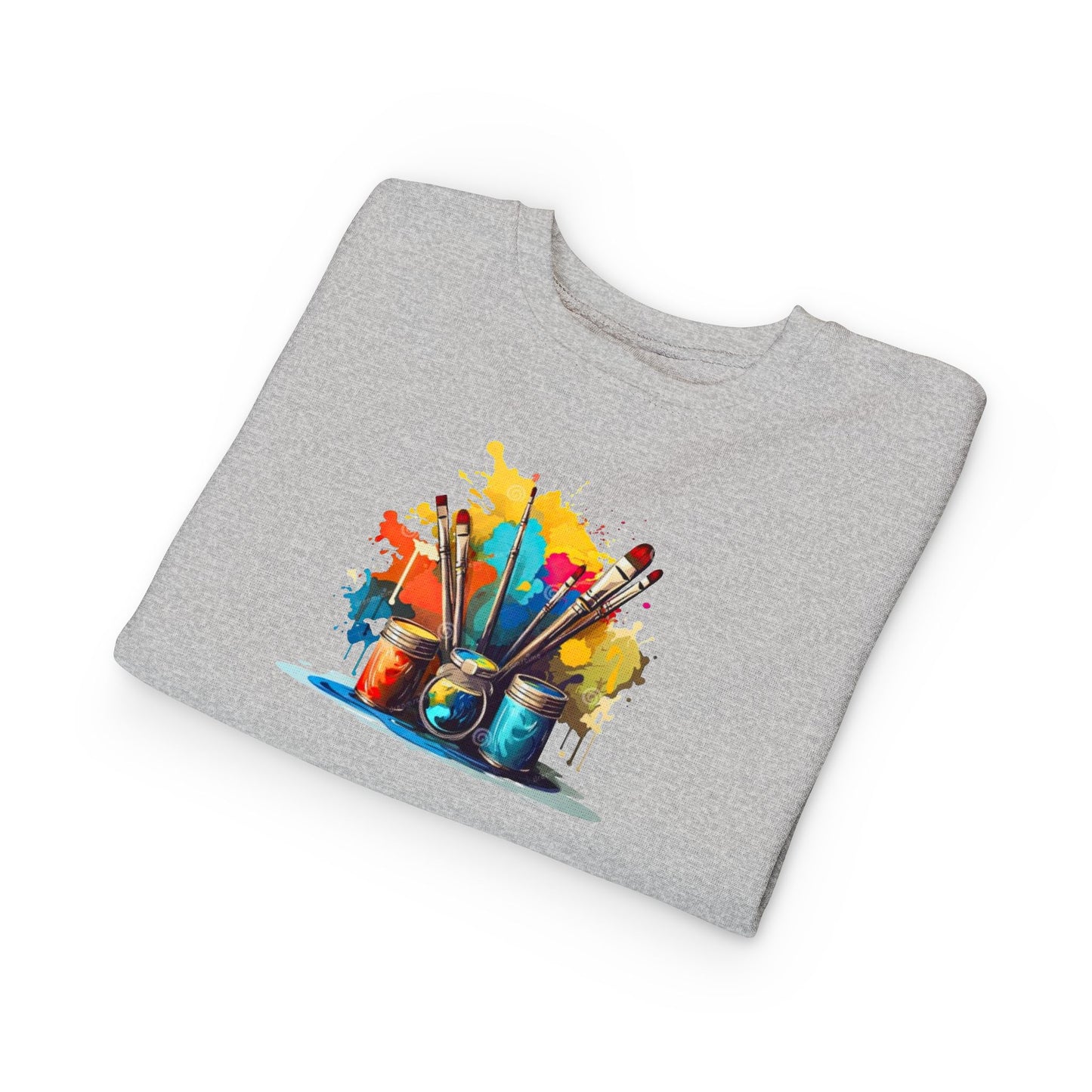 Creative Little Artist Toddler Sweatshirt, Kids Art Sweatshirt, Colorful Kids Sweater, Toddler Gift, Birthday Present, Painting Lover