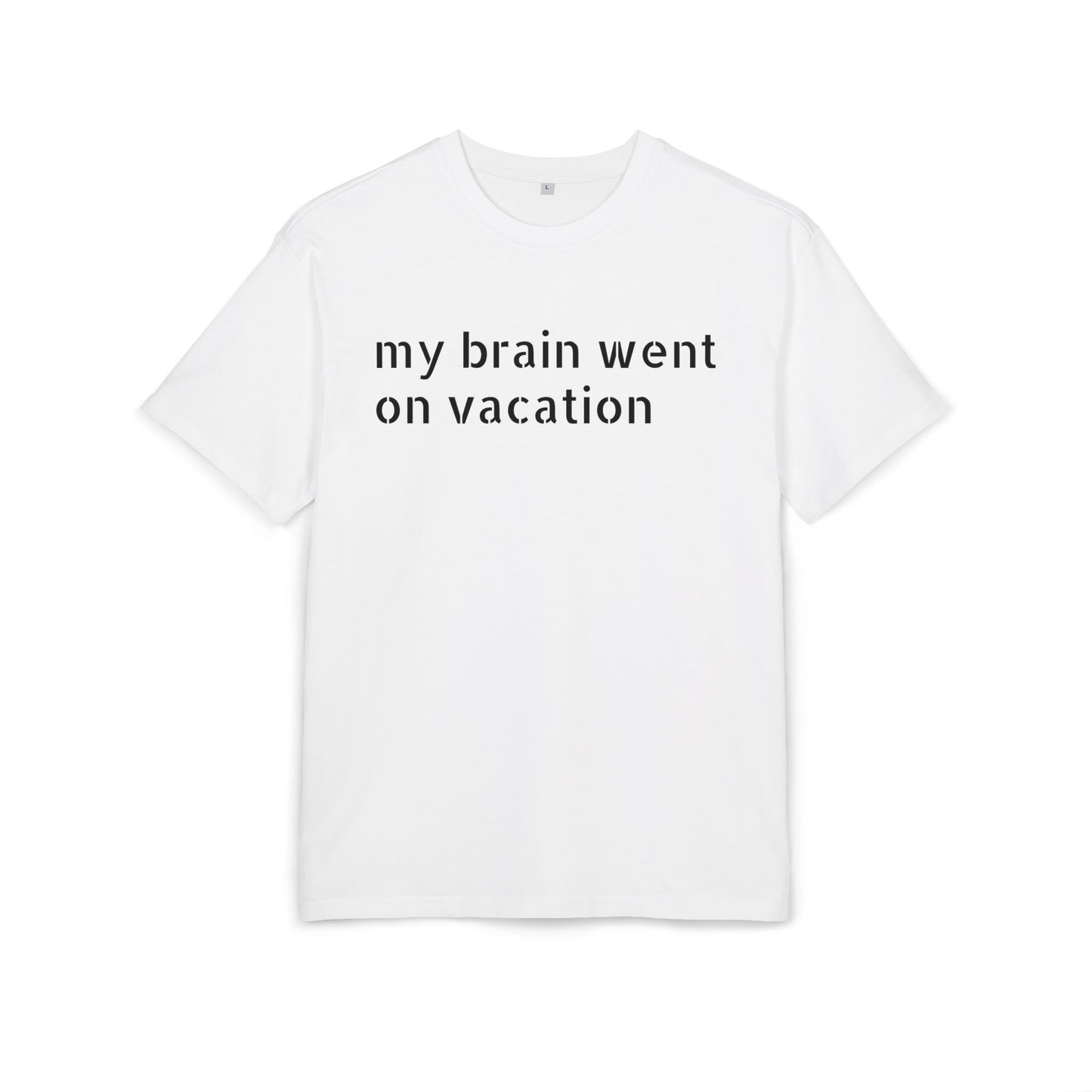 Vacation Vibes  Heavy Oversize Tee, Relaxed Fit Shirt, Casual Wear, Travel Shirt, Gift for Her, Funny Quote Tee