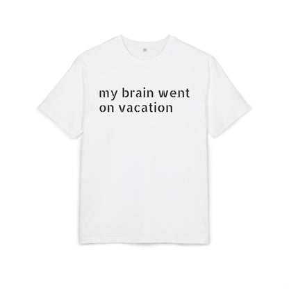 Vacation Vibes  Heavy Oversize Tee, Relaxed Fit Shirt, Casual Wear, Travel Shirt, Gift for Her, Funny Quote Tee