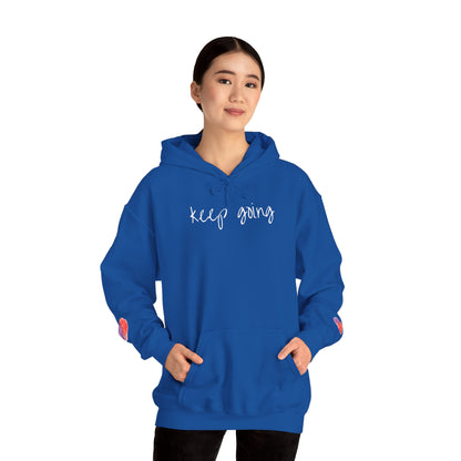 keep going design Heavy Blend™ Hooded Sweatshirt