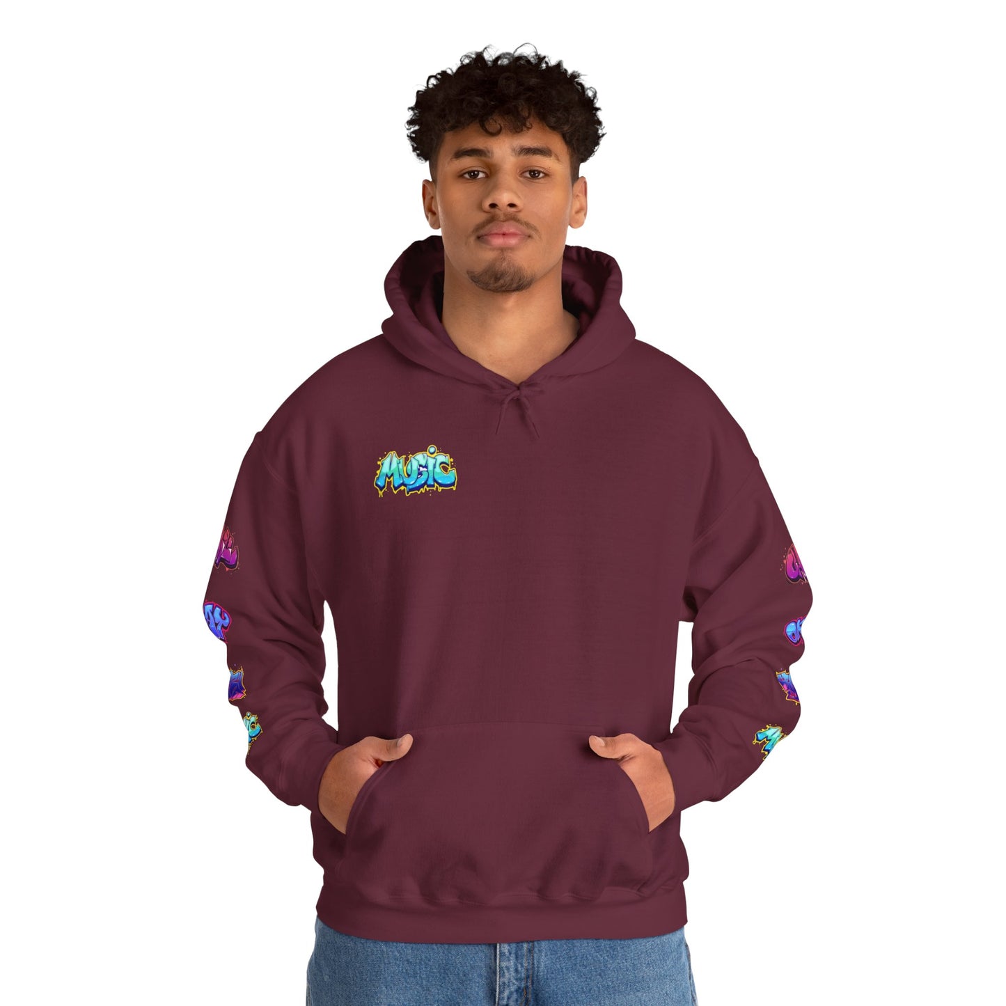 Graffiti Art  Hoodie - Cozy Streetwear, Unique Gift for Art Lovers, Perfect for Festivals, Casual Wear, Cool Graphic Sweatshirt