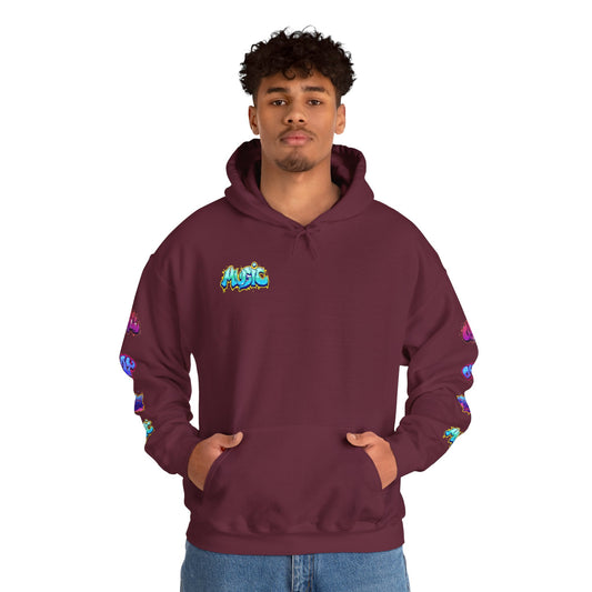 Graffiti Art  Hoodie - Cozy Streetwear, Unique Gift for Art Lovers, Perfect for Festivals, Casual Wear, Cool Graphic Sweatshirt