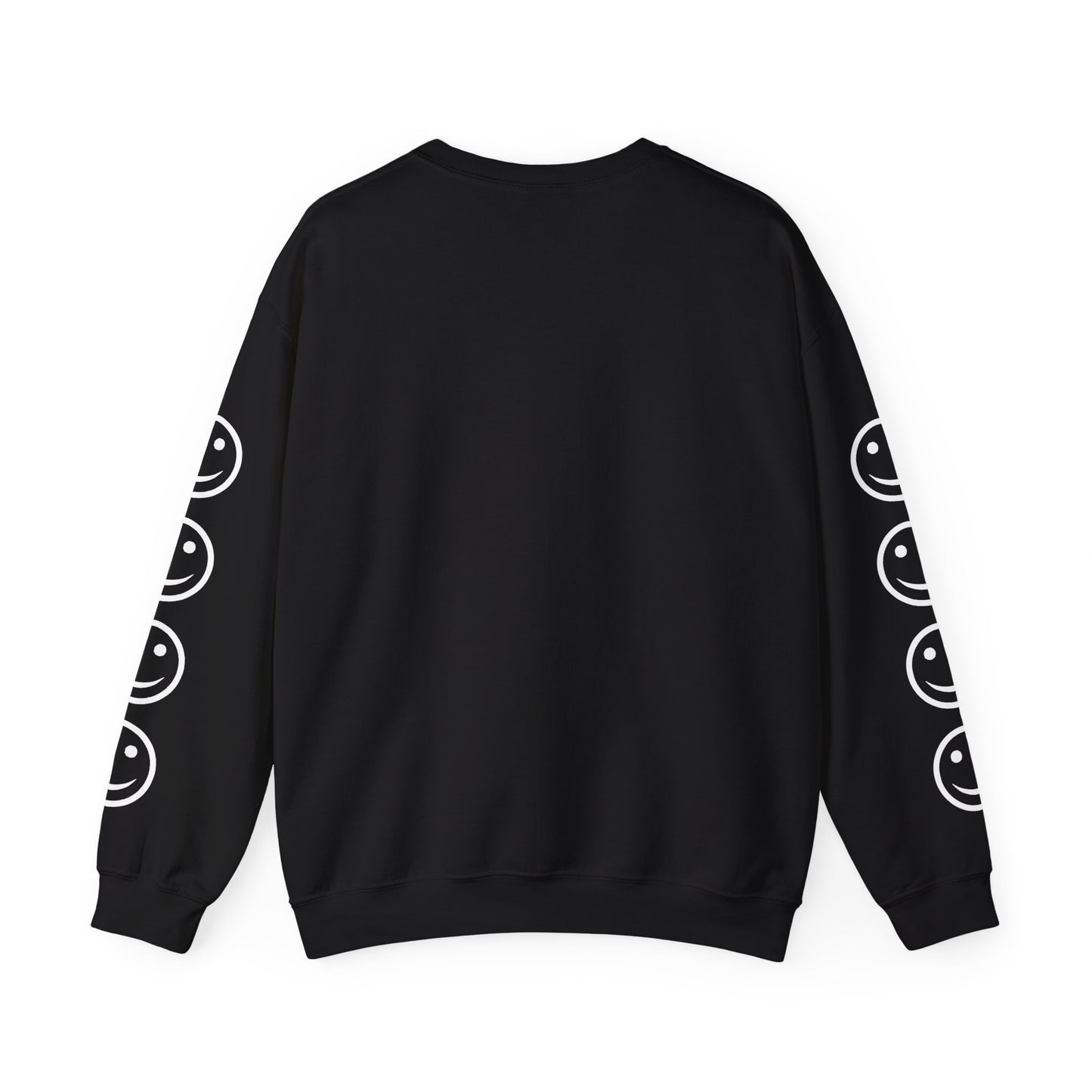 Smiley Face Crewneck Sweatshirt , Casual Wear, Gift for Friends, Cozy Layering, Everyday Comfort