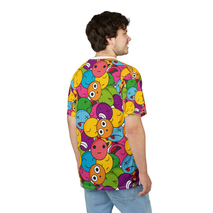 Colorful Emoji Tee, Fun & Quirky Graphic Shirt, Gift for Friends, Casual Wear, Birthday or Party Attire