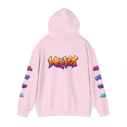 Graffiti Art  Hoodie - Cozy Streetwear, Unique Gift for Art Lovers, Perfect for Festivals, Casual Wear, Cool Graphic Sweatshirt