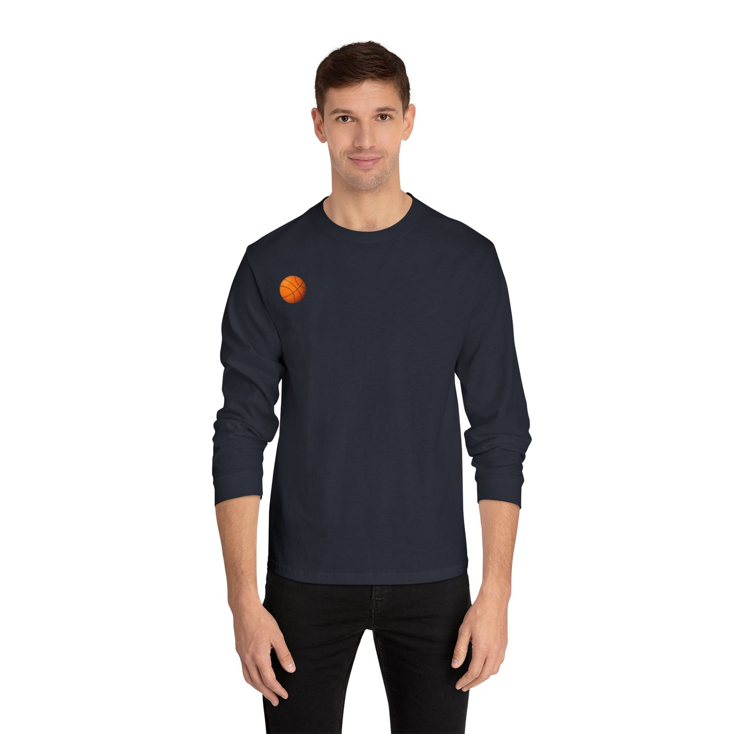Minimalist Graphic Long Sleeve T-Shirt,  Casual Wear, Everyday Comfort, Stylish Layering Essential, Gift for Friends