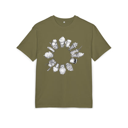 Ice Cream Lovers  Heavy Oversize Tee, Summer Fashion, Casual Wear, Gift for Foodies, Ice Cream Enthusiasts, Comfort Tee