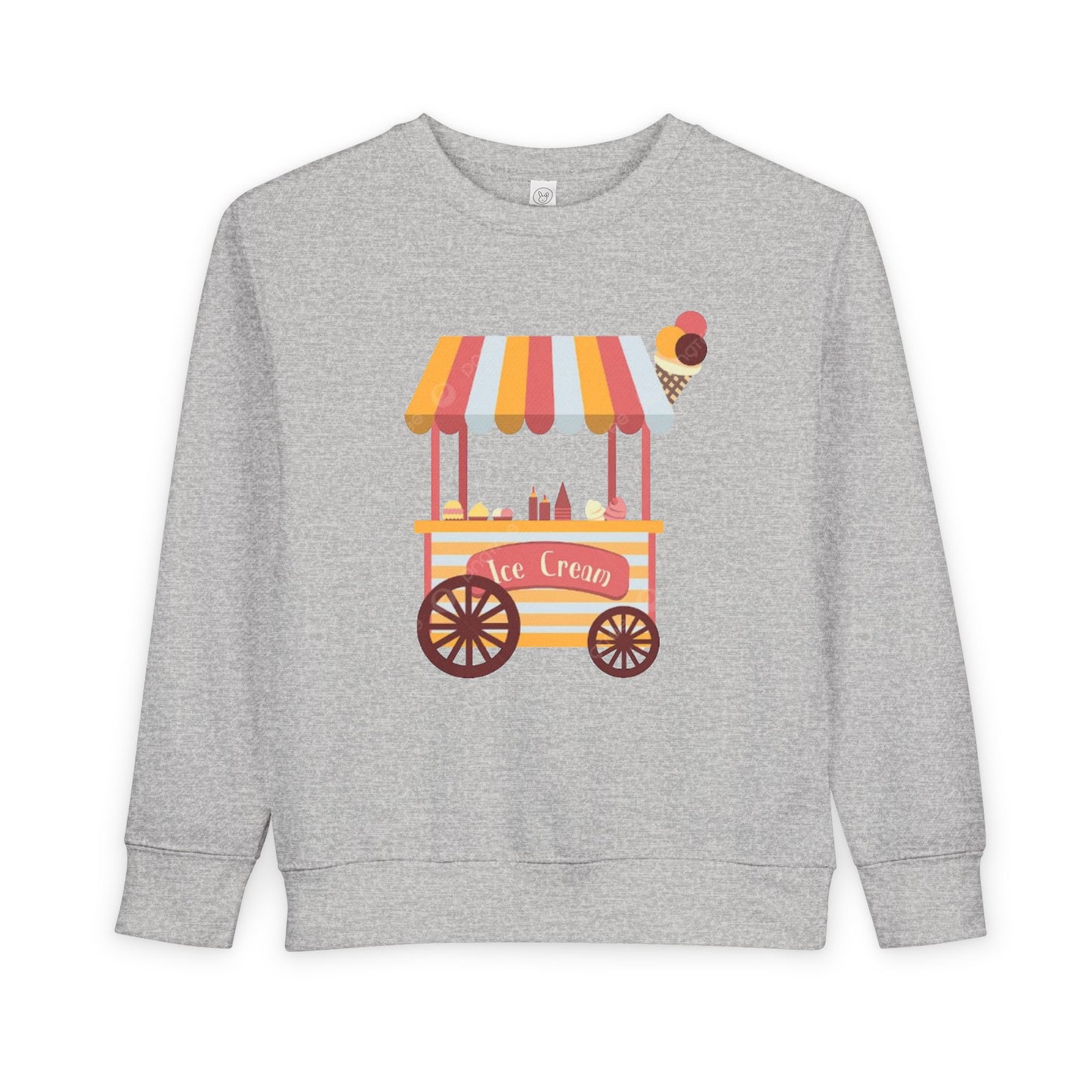 Ice Cream Stand Toddler Sweatshirt, Cute Kids Pullover, Summer Outfit, Gift for Birthday, Ice Cream Party Apparel