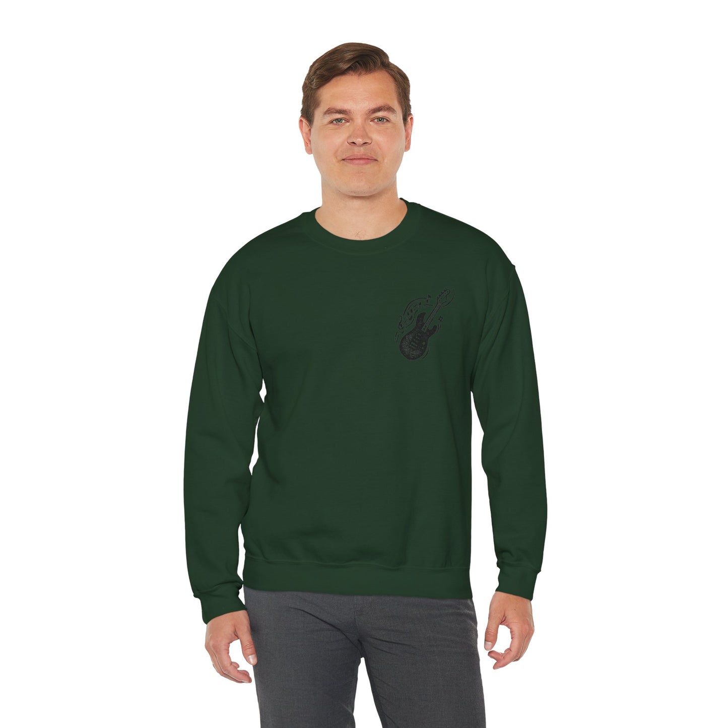 Musical Vibe Crewneck Sweatshirt, Perfect for Music Lovers, Gift, Cozy Style for Concerts, Casual Wear, Thoughtful Present