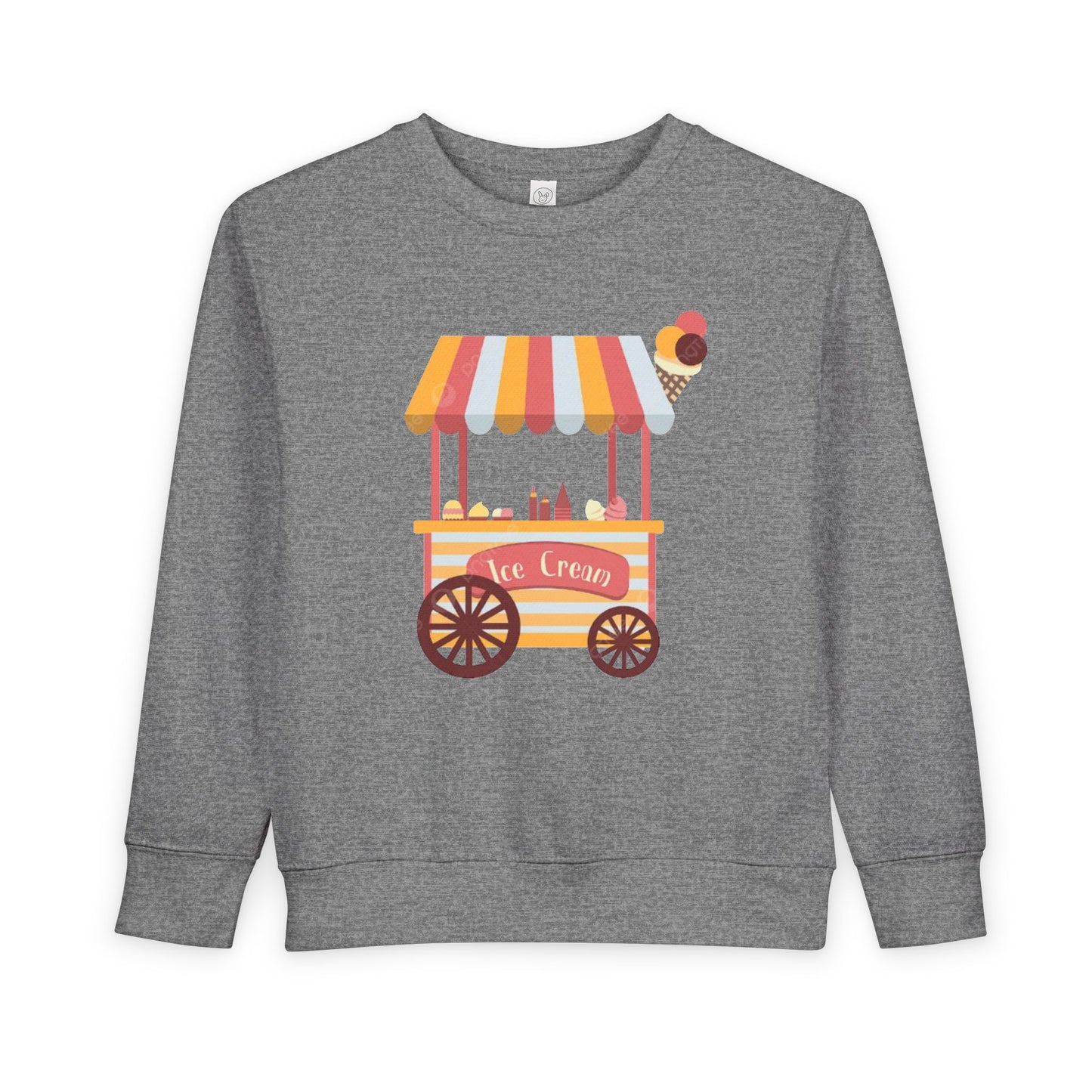 Ice Cream Stand Toddler Sweatshirt, Cute Kids Pullover, Summer Outfit, Gift for Birthday, Ice Cream Party Apparel