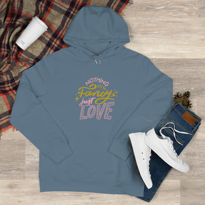 Nothing Fancy Just Love King Hooded Sweatshirt, Cozy Gift for Him, Valentine's Day Gift, Casual Wear, Everyday Comfort Sweatshirt