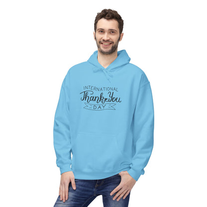 Thank You Day Hoodie | Fleece Sweatshirt, Gratitude Gift, Comfortable Layer, Easygoing Style, Perfect for Fall
