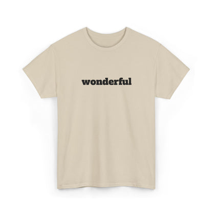 Wonderful Vibes  Heavy Cotton Tee, Casual Graphic Tee, Gift for Friends, Positive Affirmation Shirt, Everyday Wear, Birthday Gift