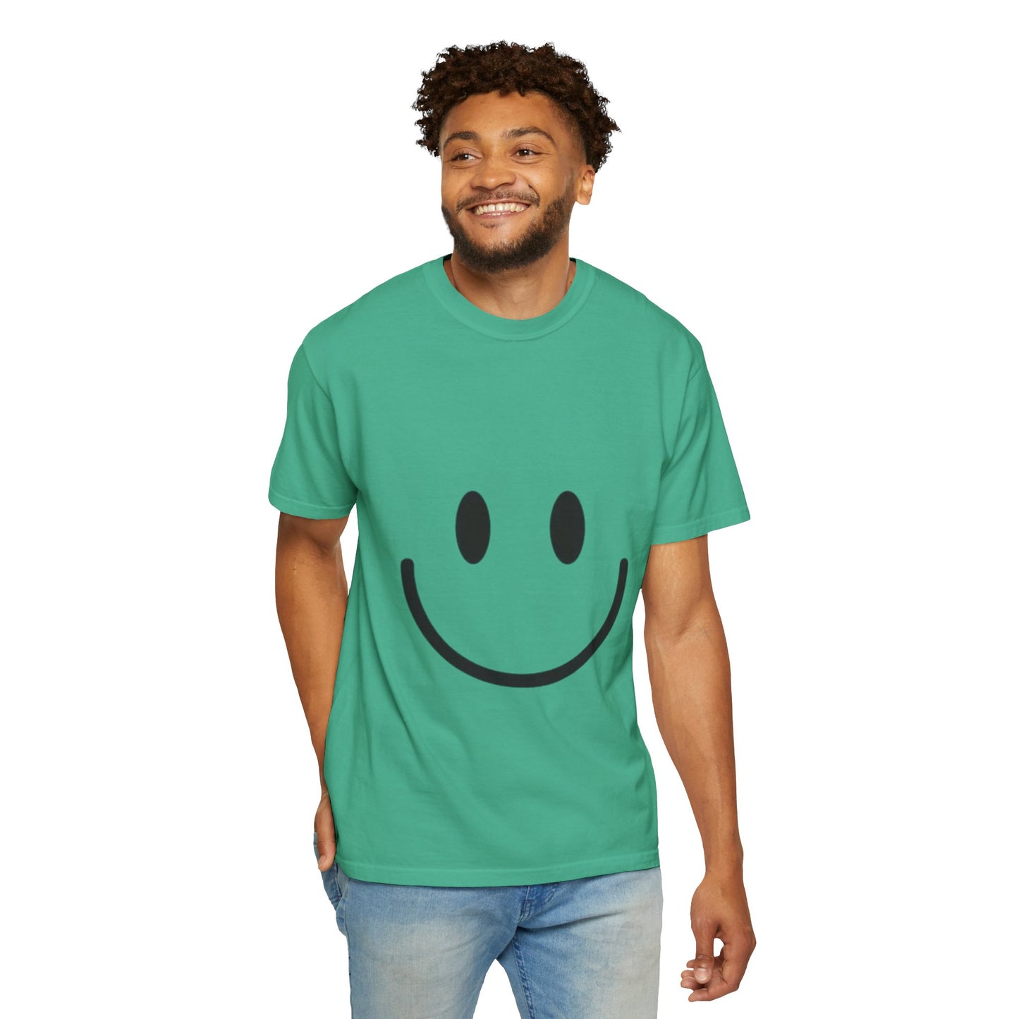Smiley Face  T-Shirt, Fun Graphic Tee, Casual Wear, Gift for Friends, Positive Vibes Shirt, Happy Birthday Gift, Summer Essentials