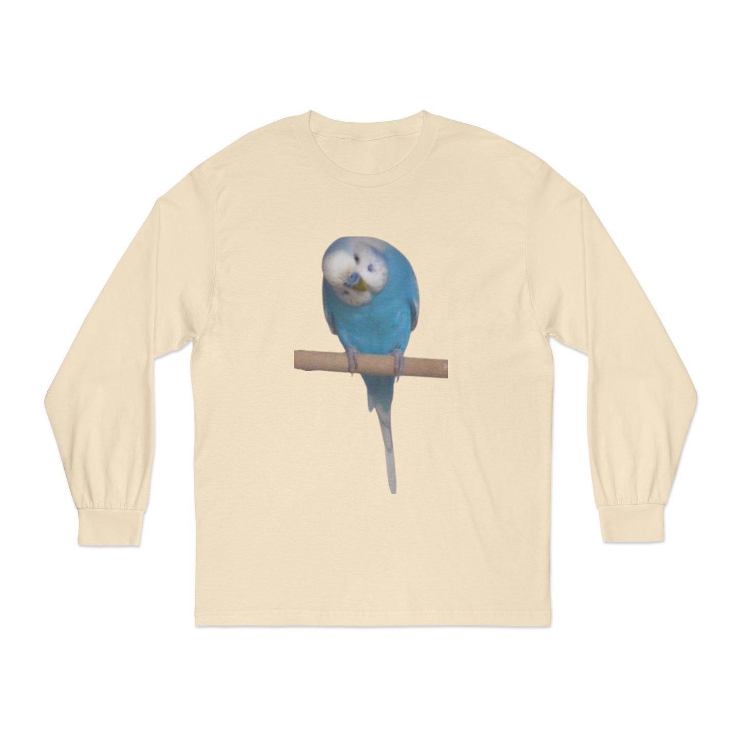 Funny Parrot Long Sleeve T-Shirt, Bird Lover's Gift,  Tee for Animal Enthusiasts, Cute Graphic Tee, Casual Wear