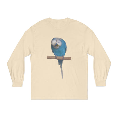 Funny Parrot Long Sleeve T-Shirt, Bird Lover's Gift,  Tee for Animal Enthusiasts, Cute Graphic Tee, Casual Wear