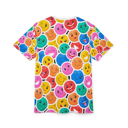 Colorful Emoji Tee, Fun & Quirky Graphic Shirt, Gift for Friends, Casual Wear, Birthday or Party Attire