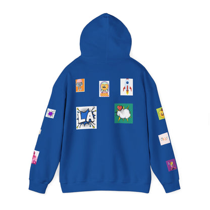 Colorful Graphic Hoodie, Fun Streetwear Sweatshirt,  Fashion, Casual Wear, Unique Gift, Trendy Apparel