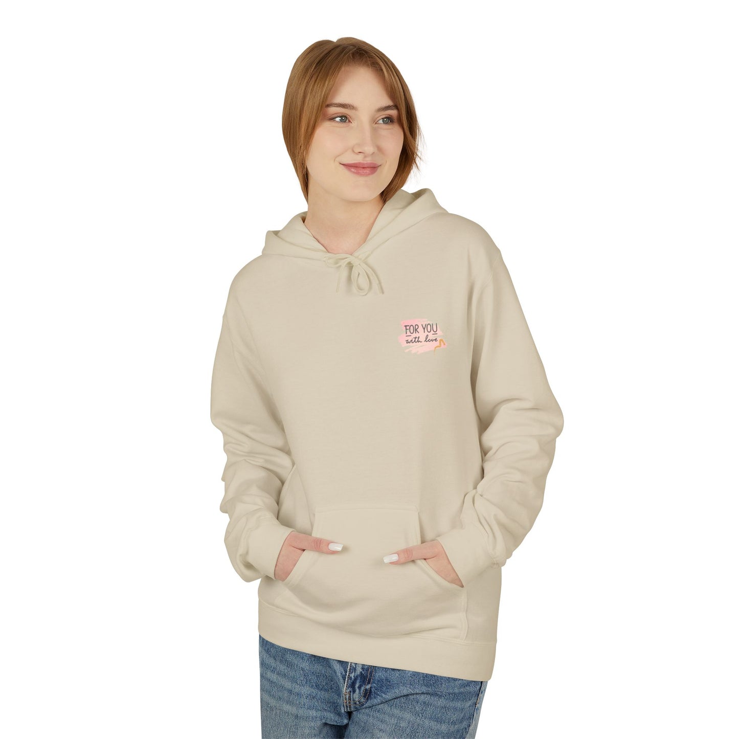 made with love design Midweight Softstyle Fleece Hoodie