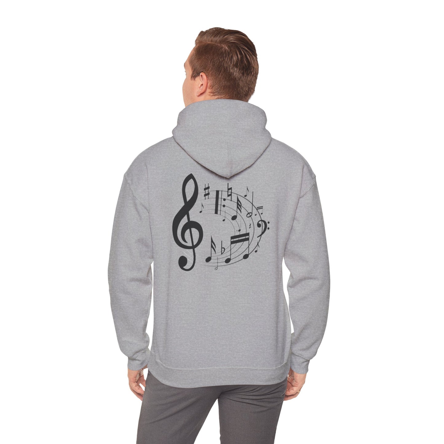 Music Lovers  Hooded Sweatshirt – 'Without Music, Life Would Be a Mistake'