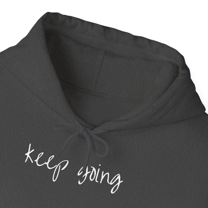 keep going design Heavy Blend™ Hooded Sweatshirt