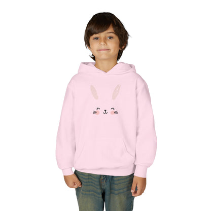 Cute Bunny Youth Hoodie - Perfect for  Spring Celebrations, Gift for Kids, Cozy Sweatshirt, Animal Lover Apparel