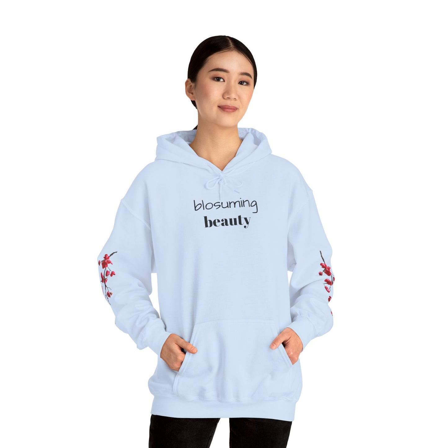 Blossoming Beauty Hoodie - Cozy  Sweatshirt for Spring Fashion, Gift for Her, Floral Hoodie, Casual Style, Spring Outfit