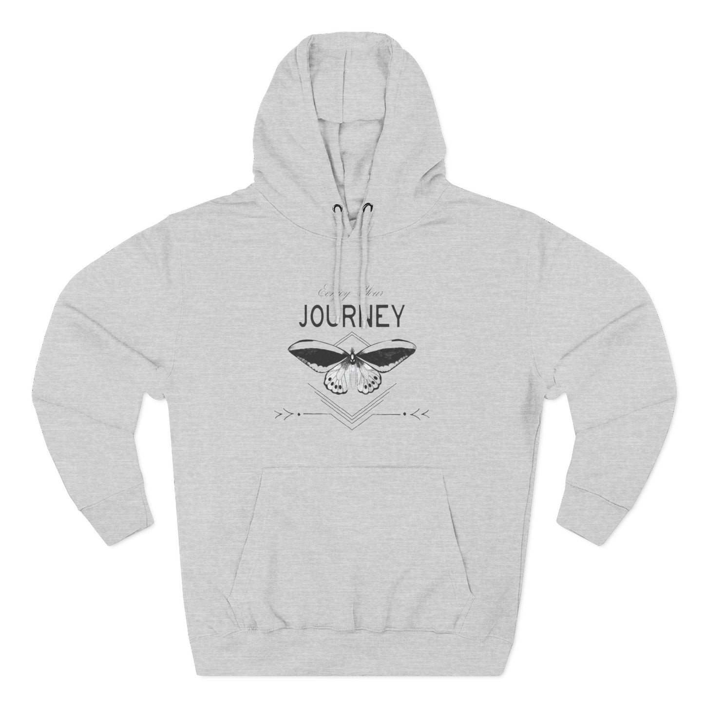 Journey Fleece Hoodie - Cozy White Pullover for Adventurers