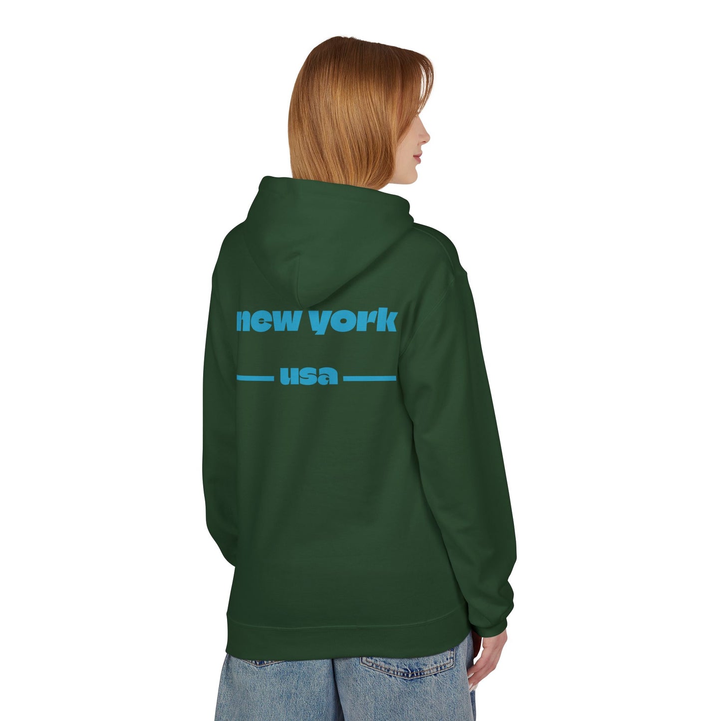 New York Star Hoodie, Fleece Sweatshirt, Casual Streetwear, Perfect Gift for Travelers, Cozy Hoodie, Summer Essential
