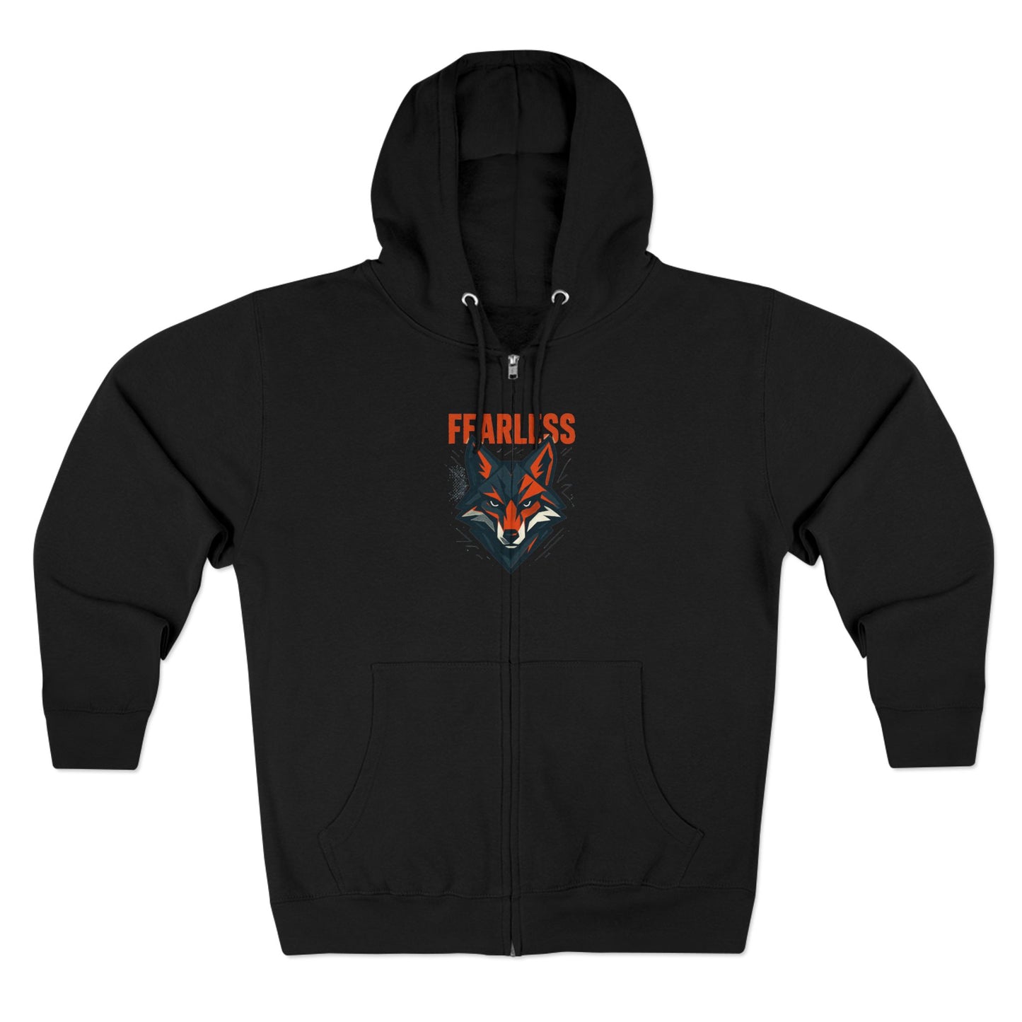 Fearless Wolf  Zip Hoodie | Cozy Layer for Adventurers, Perfect Gift for Animal Lovers, Everyday Casual Wear, Outdoor [...]