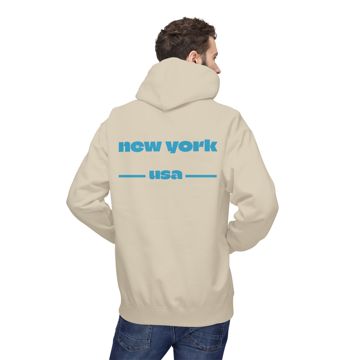 New York Star Hoodie, Fleece Sweatshirt, Casual Streetwear, Perfect Gift for Travelers, Cozy Hoodie, Summer Essential