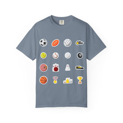 Sporty Icon T-Shirt, Casual Wear, Gift for Athletes, Sports Lovers, Fun Workout Shirt, Sports Themed Apparel